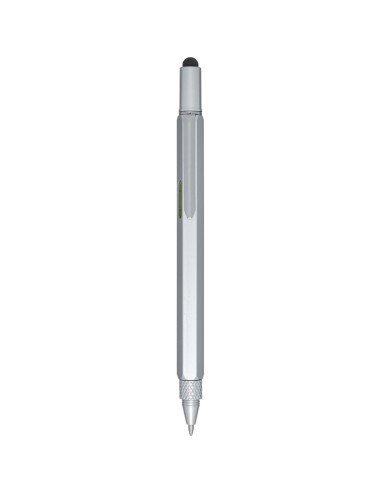 Bolígrafo multifunción de aluminio reciclado (tinta negra) Personalizado 66107908