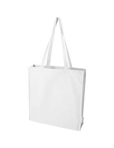 Bolsa Tote algodón reciclado 100% GRS con refuerzos de 270 g/m² 14L Personalizado 66120737