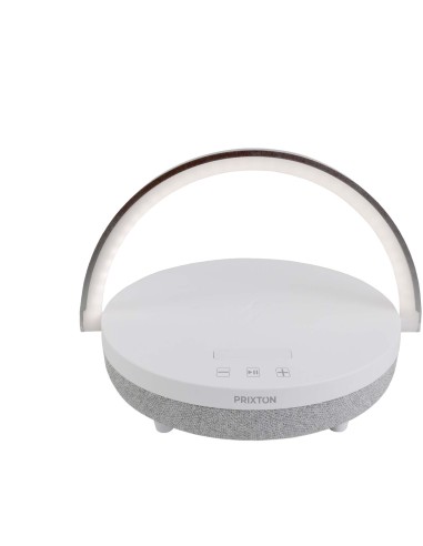 Altavoz Bluetooth® 4 en 1 de 10 W con luz LED y base de carga inalámbrica Personalizada 662PA160