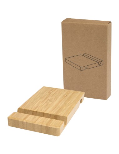 Soporte de bambú de 2 ángulos para tableta y teléfono Personalizado 66104603