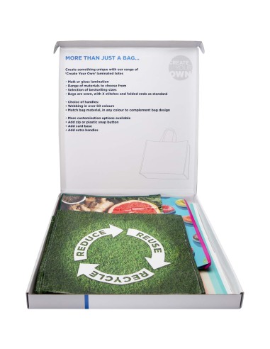 Kit de muestras de bolsas Tote lamminadas Personalizado 661PW010