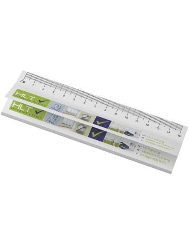 Libreta con notas adhesivas de material reciclado con regla impresa Personalizada 6621261