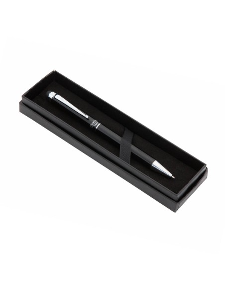 Bolígrafo puntero metálico negro personalizado | Goodie