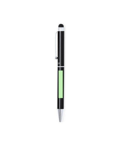 Bolígrafo puntero metálico negro personalizado | Goodie