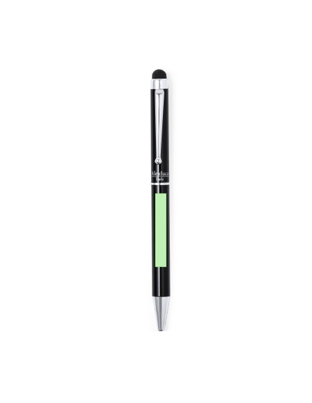 Bolígrafo puntero metálico negro personalizado | Goodie