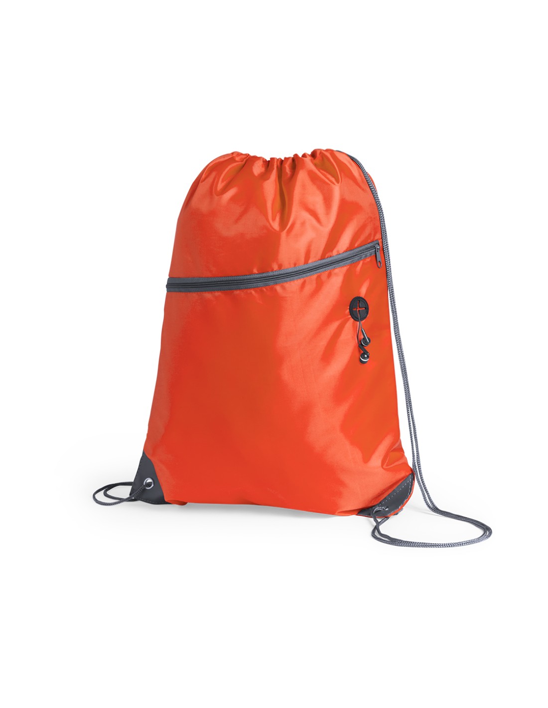 Mochila de cuerdas personalizada en color naranja