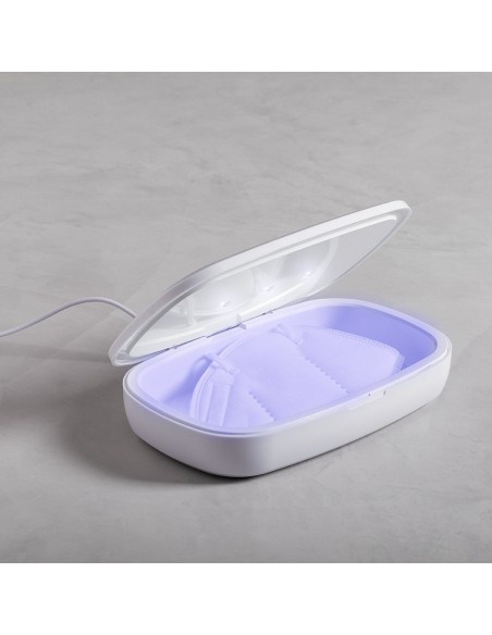 Caja esterilizadora UV-C con cargador inalámbrico | Goodie