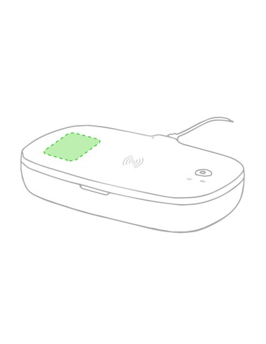 Caja esterilizadora UV-C con cargador inalámbrico | Goodie