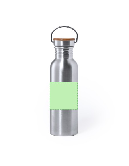 Bidón de Acero Inox con Tapón de Bambú 800 ml | Goodie