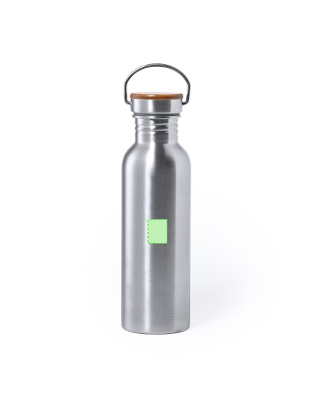 Bidón de Acero Inox con Tapón de Bambú 800 ml | Goodie