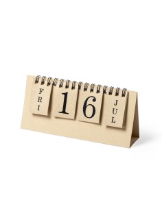 Calendario perpetuo de cartón reciclado personalizado