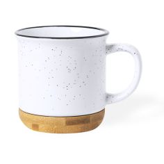 Taza de Cerámica con Base de Bambú | Goodie