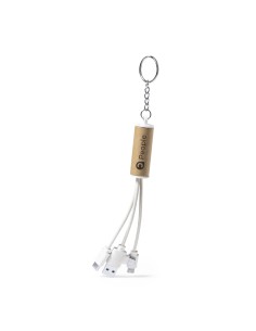Cable cargador multiconector de caña de trigo personalizado