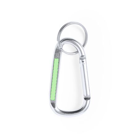 Mosquetón de Aluminio Reciclado con Anilla Llavero | Goodie