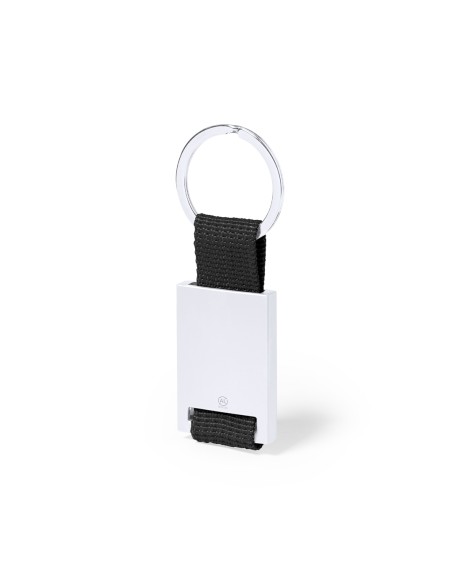 Llavero de Aluminio Reciclado con Cinta en Color | Goodie