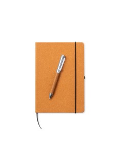 Set de Bloc de Notas y Bolígrafo en Cuero Reciclado | Goodie