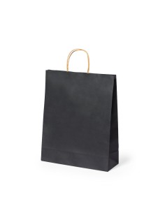 Bolsa de Papel Negra con Fuelle Reforzado | Goodie