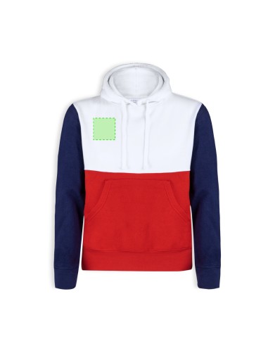 Sudadera Unisex Tricolor con Capucha | Goodie