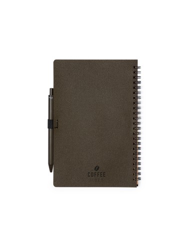 Set de Libreta y Bolígrafo de Fibra de Café | Goodie