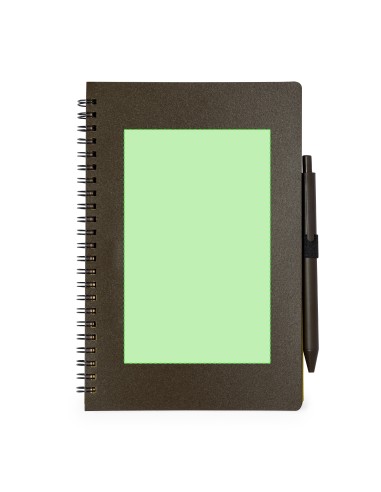 Set de Libreta y Bolígrafo de Fibra de Café | Goodie