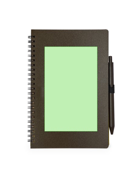 Set de Libreta y Bolígrafo de Fibra de Café | Goodie