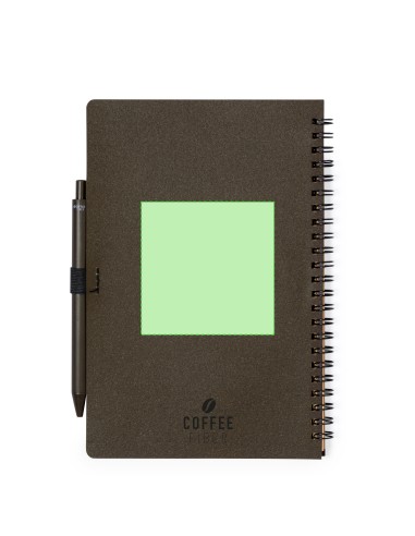 Set de Libreta y Bolígrafo de Fibra de Café | Goodie