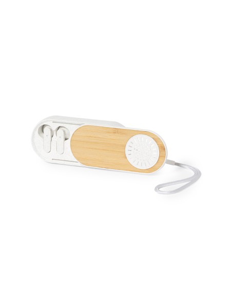 Auriculares con Altavoz Bluetooth de Bambú y Fibra | Goodie