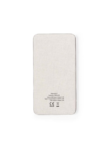 Batería Externa de 5.000 mAh en Fibra de Café con Algodón Reciclado | Goodie