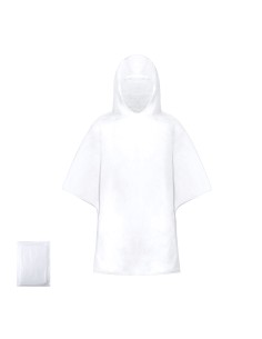 Poncho de adulto de PLA compostable personalizado