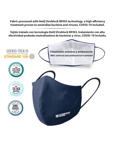 Mascarilla Higiénica Reutilizable Personalizado...