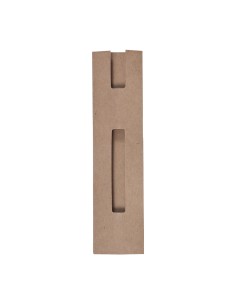 Funda para bolígrafo en cartón reciclado con ventana personalizada