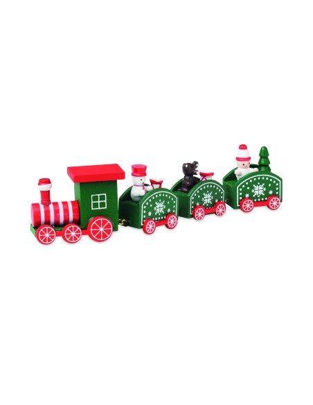 Tren de Navidad de madera 7CX1559