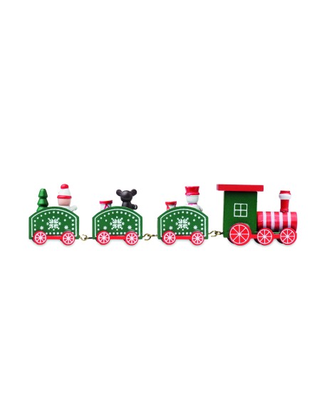 Tren de Navidad de madera 7CX1559
