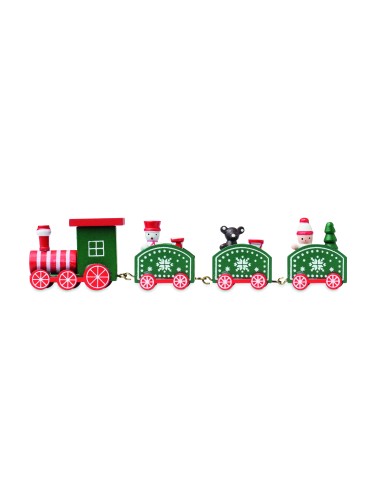 Tren de Navidad de madera 7CX1559