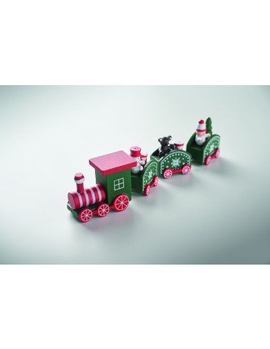 Tren de Navidad de madera 7CX1559