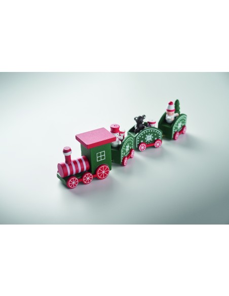 Tren de Navidad de madera 7CX1559