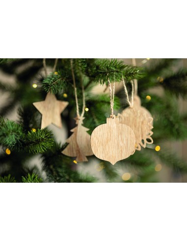Adornos navideños de madera 7CX1495