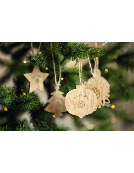 Adornos navideños de madera 7CX1495