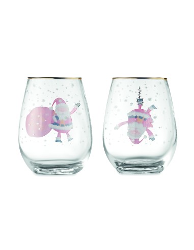 Set de 2 vasos de Navidad 7CX1501