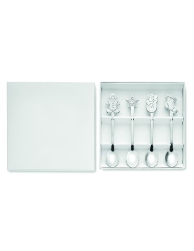 Set  4 cucharas de té navideñas 7CX1533