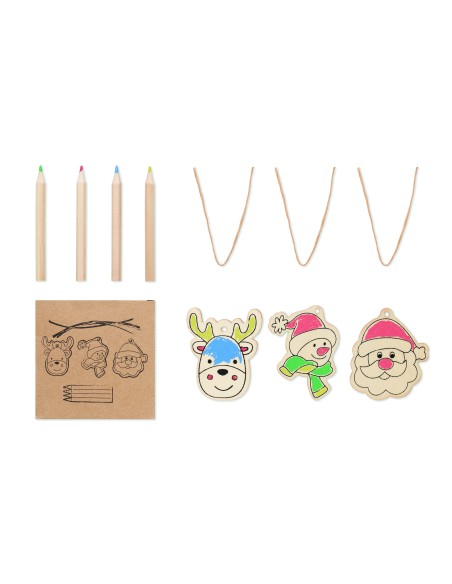 Set adornos madera y dibujar 7CX1535