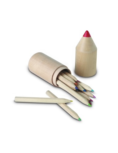 12 lápices en caja madera 7IT2691