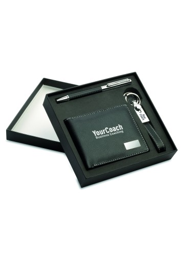 Bolígrafo, llavero y cartera 7KC7109