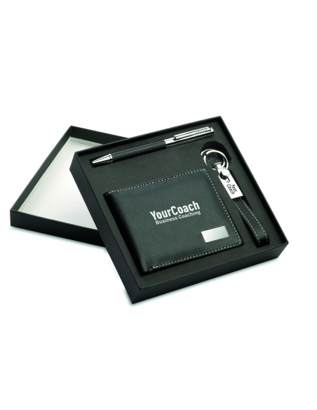 Bolígrafo, llavero y cartera 7KC7109