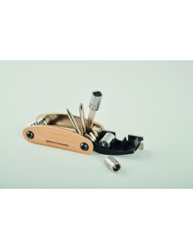 Multiherramienta acero y bambú 7MO2139