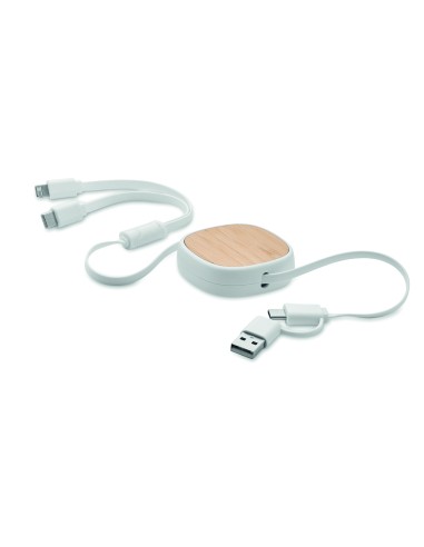 Cable carga retráctil multiUSB 7MO2146