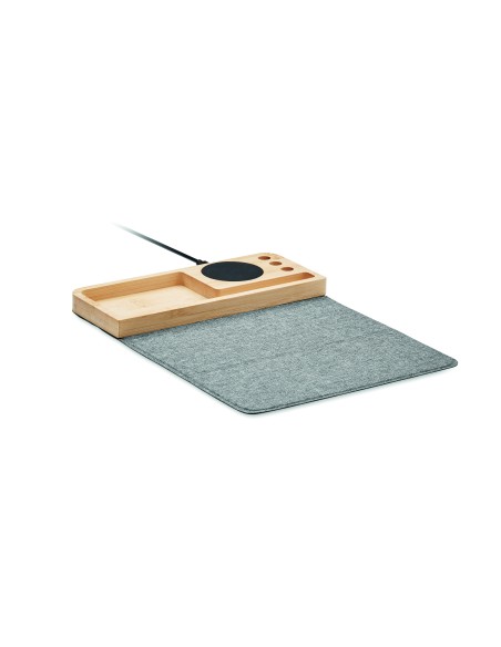 Cargador inalámbrico bambú 15W 7MO2281