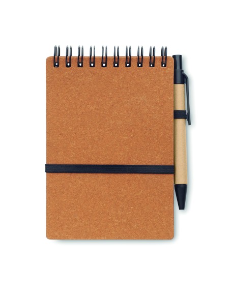 Libreta reciclada con bolígrafo 7MO2481