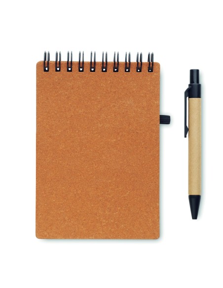 Libreta reciclada con bolígrafo 7MO2481