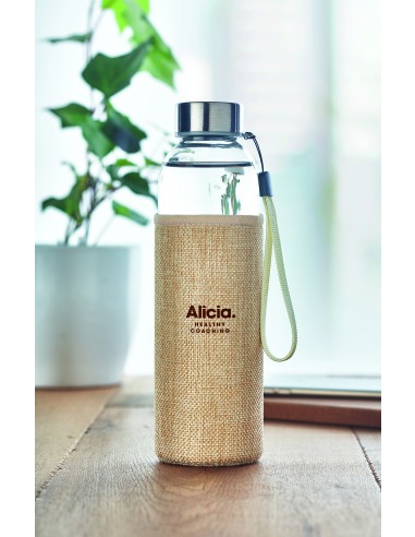 Botella cristal con funda 500ml 7MO6168